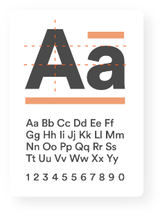alphabet typography example