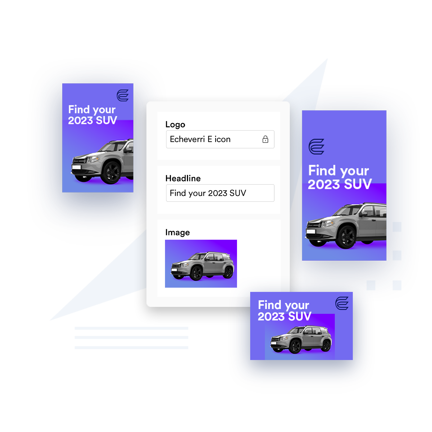 car template example with content automation feature