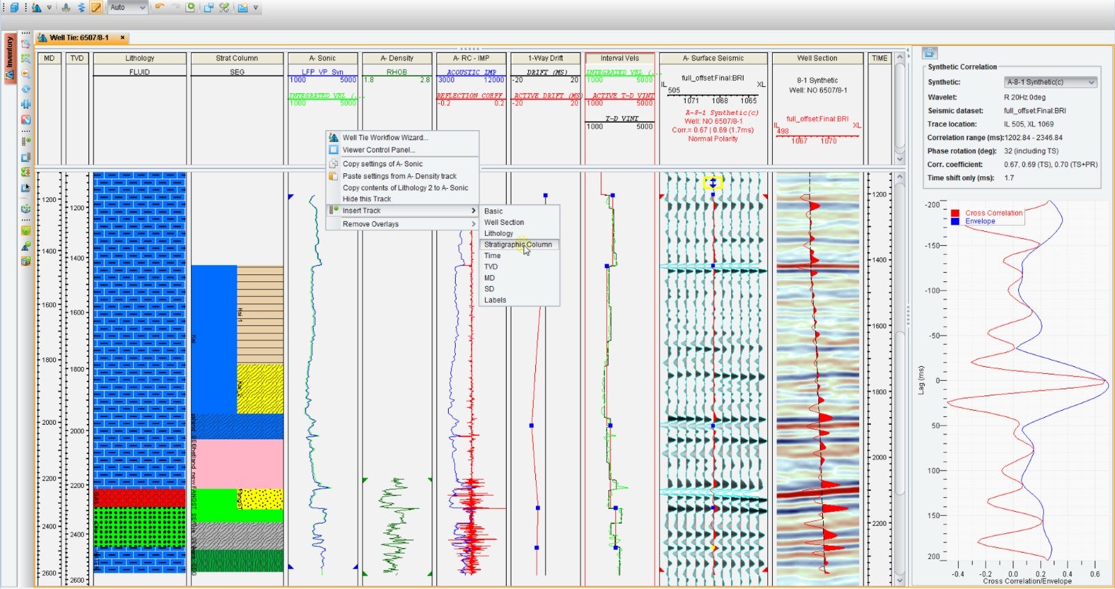 Dynamic or static time-depth domain conversions