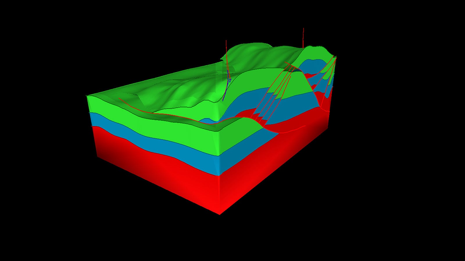3D model for a fold and thrust belt