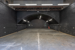 An empty arch with lining