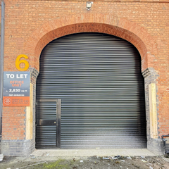 The front of an arch.