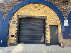 The front of an arch.