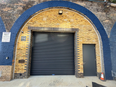 The front of an arch.
