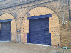 The front of an arch.