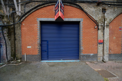 The front of an arch.