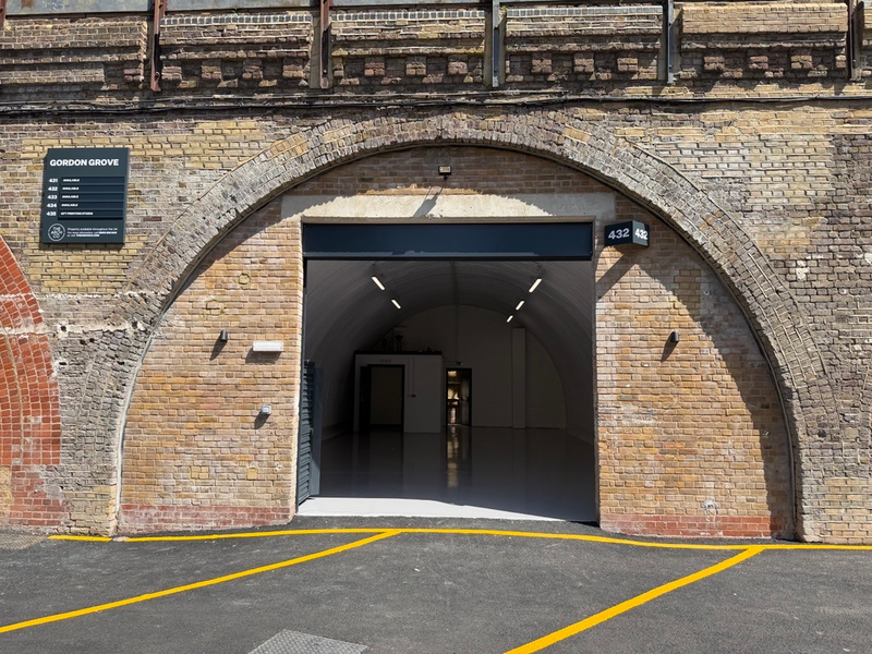 The front of an arch.