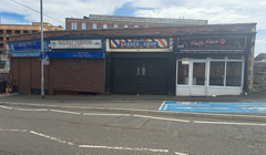 The front of an arch.