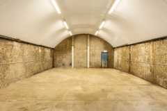 An empty arch with lining