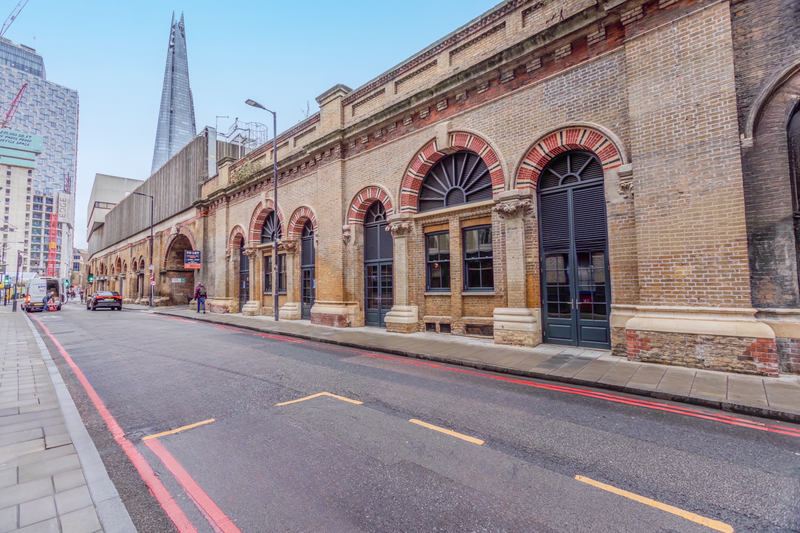 The front of an arch.