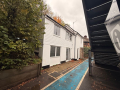 The front of an arch.