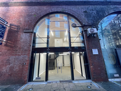The front of an arch.