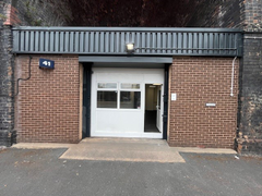 The front of an arch.