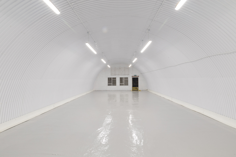 The front of an arch.