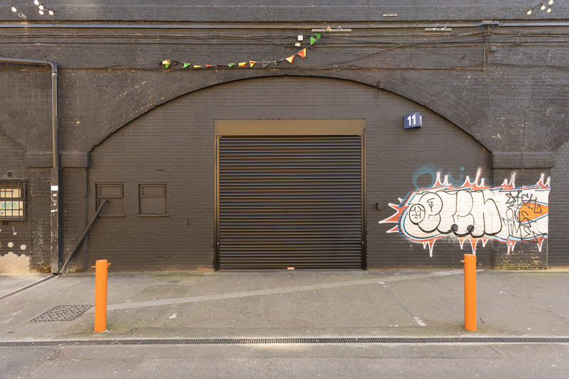 The front of an arch.