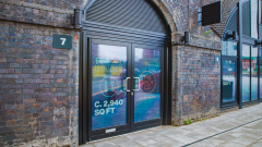 The front of an arch.