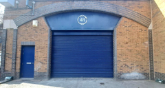 The front of an arch.