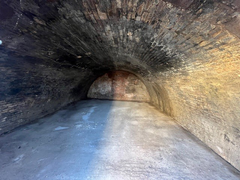 The front of an arch.