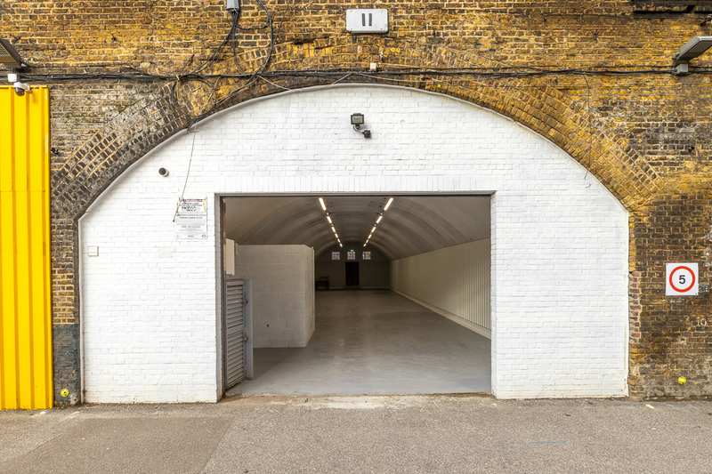 The front of an arch.