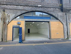 The front of an arch.