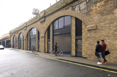 The front of an arch.