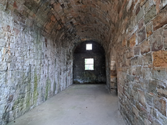 The front of an arch.