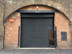 The front of an arch.