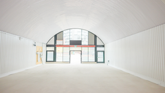 The front of an arch.