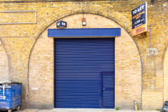 The front of an arch.