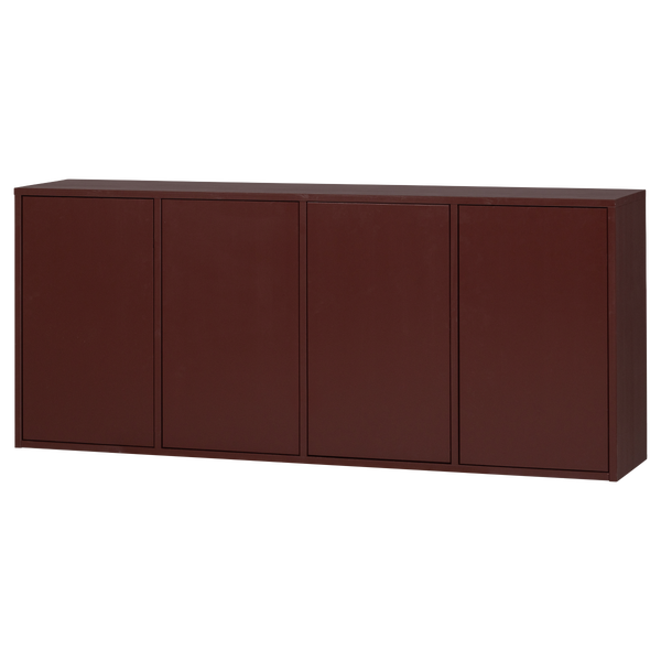 Image of MEREL SIDEBOARD PINE BURGUNDY RED [fsc]