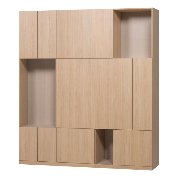 Image of BUILD WALL CABINET COMBINATION 188CM OAK DECOR NATURAL [fsc]