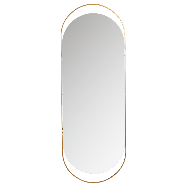 Image de SANOU MIROIR OVALE XL ANTIQUE BRASS