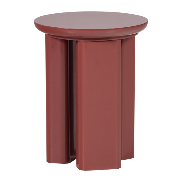 Bild von ORIVO BEISTELLTISCH HOLZ HOCHGLANZ ROT/ROSA [fsc]