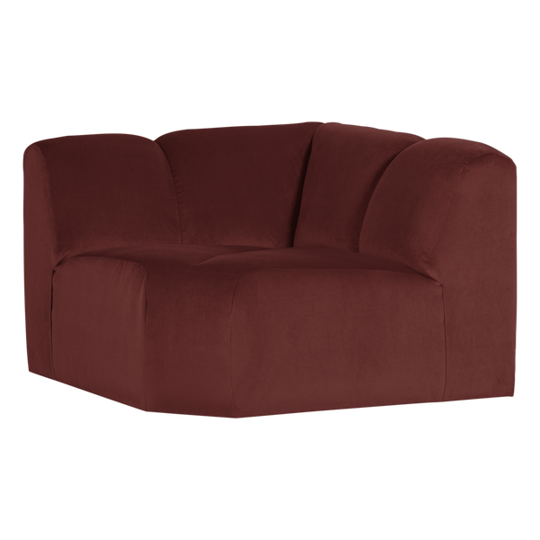 Image of MOJO CORNER ELEMENT STRAIGHT VELVET CHESTNUT BROWN [fsc]