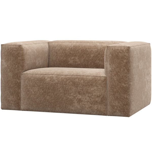 Image of BEAN ARMCHAIR CHENILLE VELVET TAUPE
