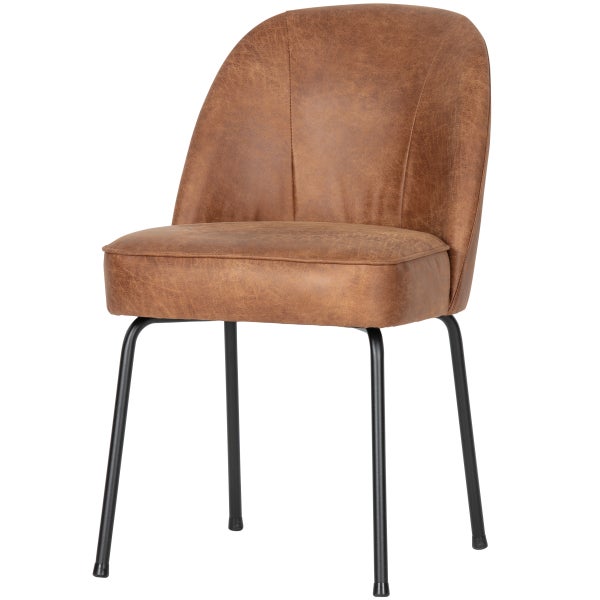 Image of VOGUE DINING CHAIR ECO LEATHER COGNAC