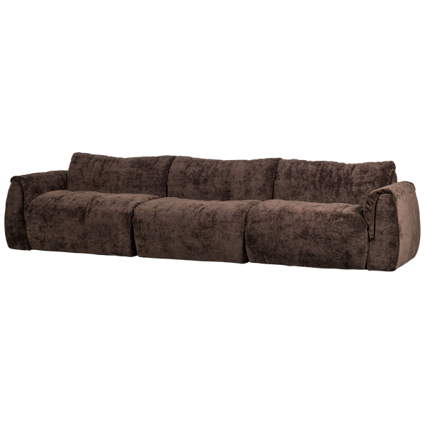 Image of BAGGY 3-SEATER 3D CHENILLE DARK BROWN