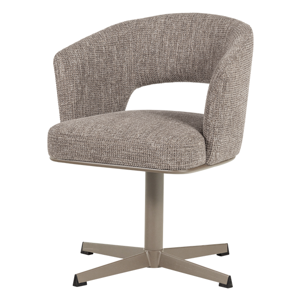 Image de LIBI CHAISE DE SALLE À MANGER PIVOTANTE SABLE MÉLANGÉ [fsc]
