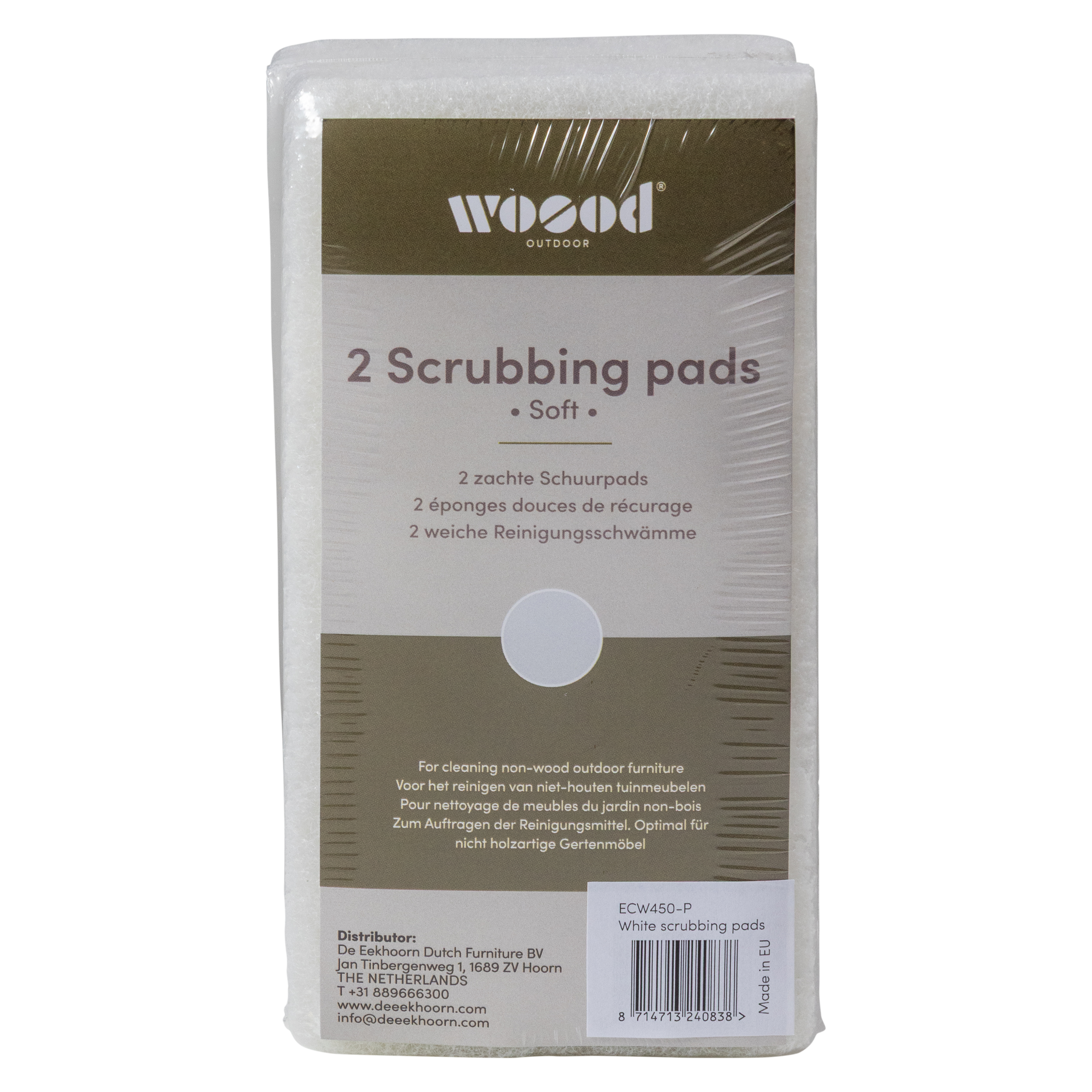 CARE OUTDOOR SCOURING PADS WHITE 2 PCS.