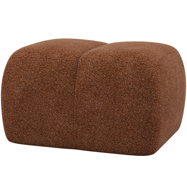 Image of MOJO POUF WOOLLY RUST BROWN