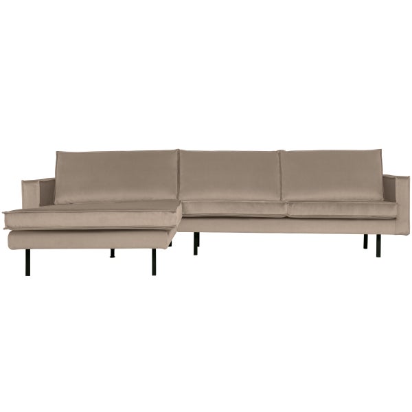 Afbeelding van RODEO CHAISE LONGUE BANK LINKS VELVET KHAKI