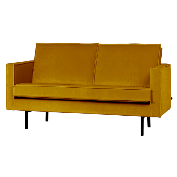 Image of RODEO 2-SEATER SOFA VELVET OCHRE YELLOW [fsc]