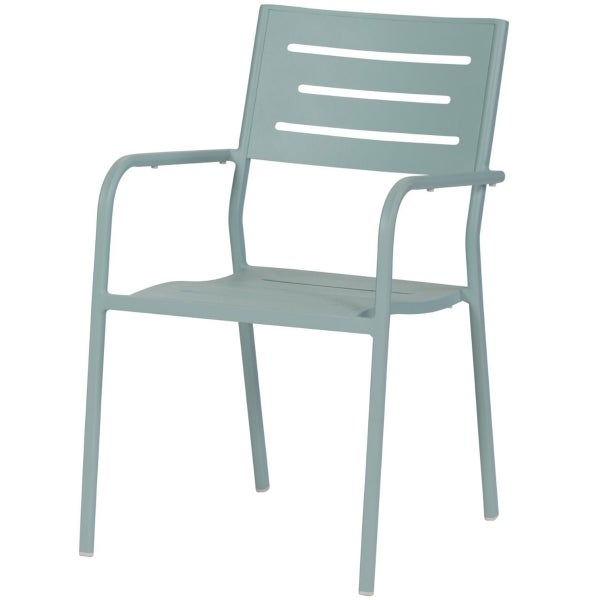 Image of HAWAII GARDEN CHAIR WITH ARMREST ICE BLUE