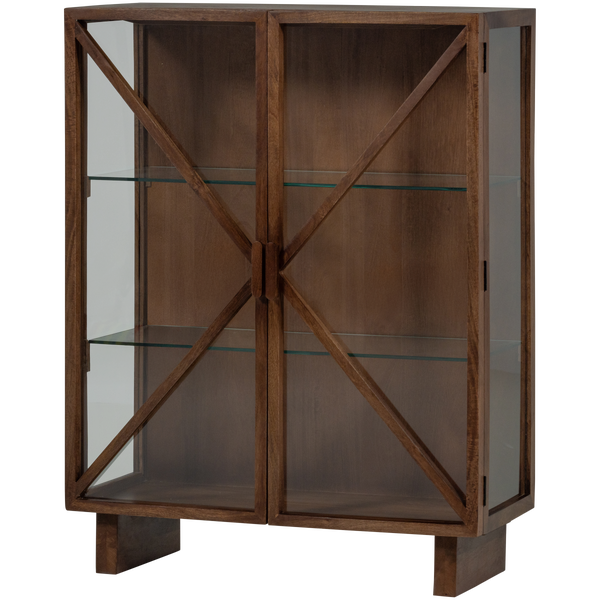 Image of KELLA 2-DOORS CABINET MANGO WOOD BROWN