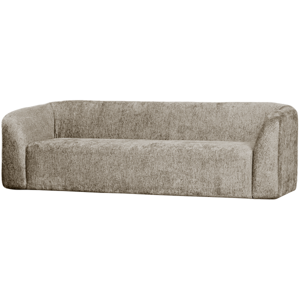 Image of SLOPING 3-SEATER SOFA STRUCTURE VELVET WHEATFIELD