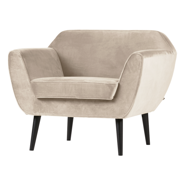 Image de ROCCO FAUTEUIL VELOURS OFF WHITE [fsc]