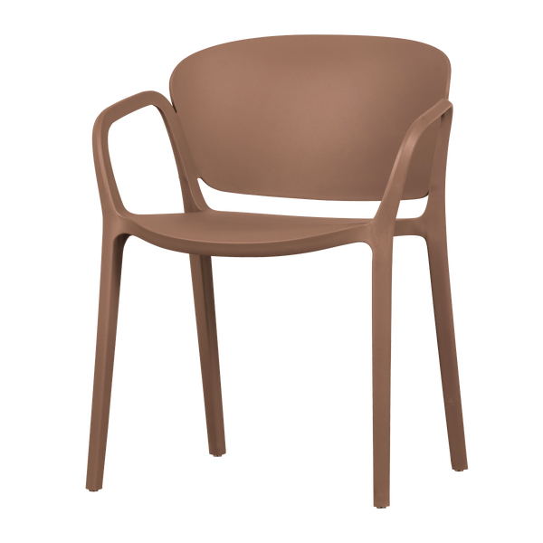 Image de BENT CHAISE DE JARDIN EN PLASTIQUE ROSE SAUMON