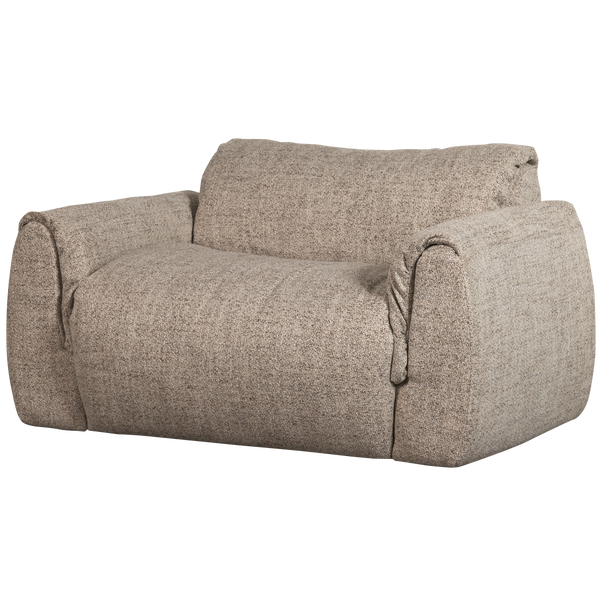 Bild von BAGGY LIEGESESSEL WEBSTOFF BRAUN MELANGE