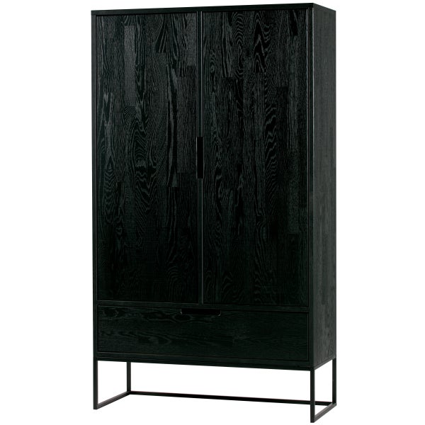 Image of SILAS 2-DOORS CABINET ASH BRUSHED BLACKNIGHT [fsc]