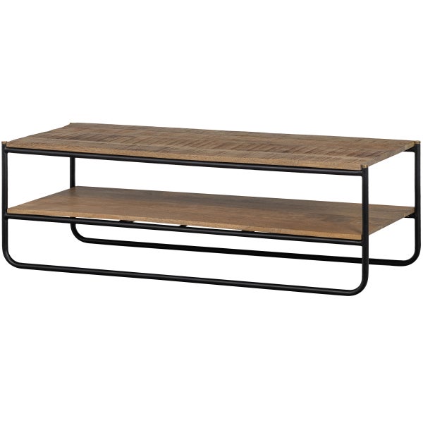 Image de RIKKIE TABLE BASSE AVEC PLATEAU EN BOIS DE MANGUIER NATUREL